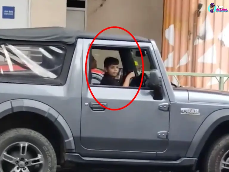 Bangalore child caught driving car viral video