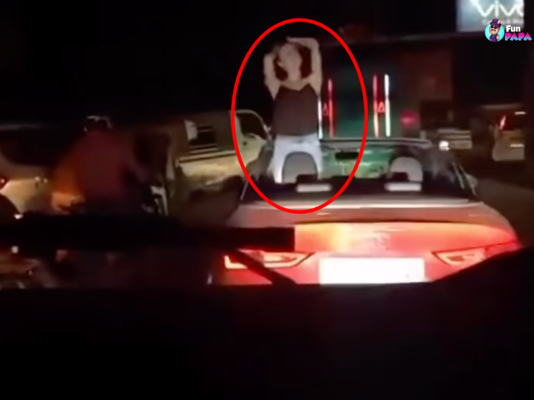 delhi girl dancing on car viral video